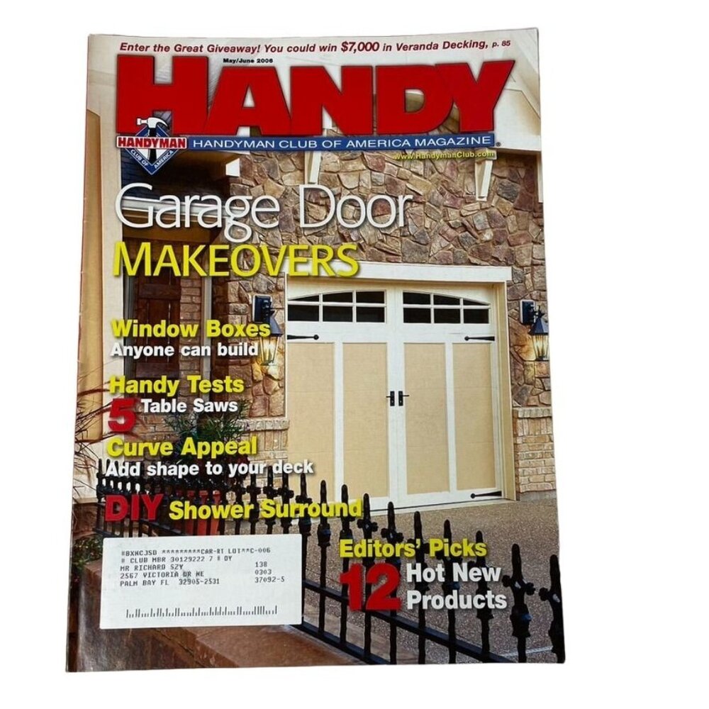 Handyman Woodworking Magazine Vol 14 Issue 76 No 3 May June 2006 u Garage Door M